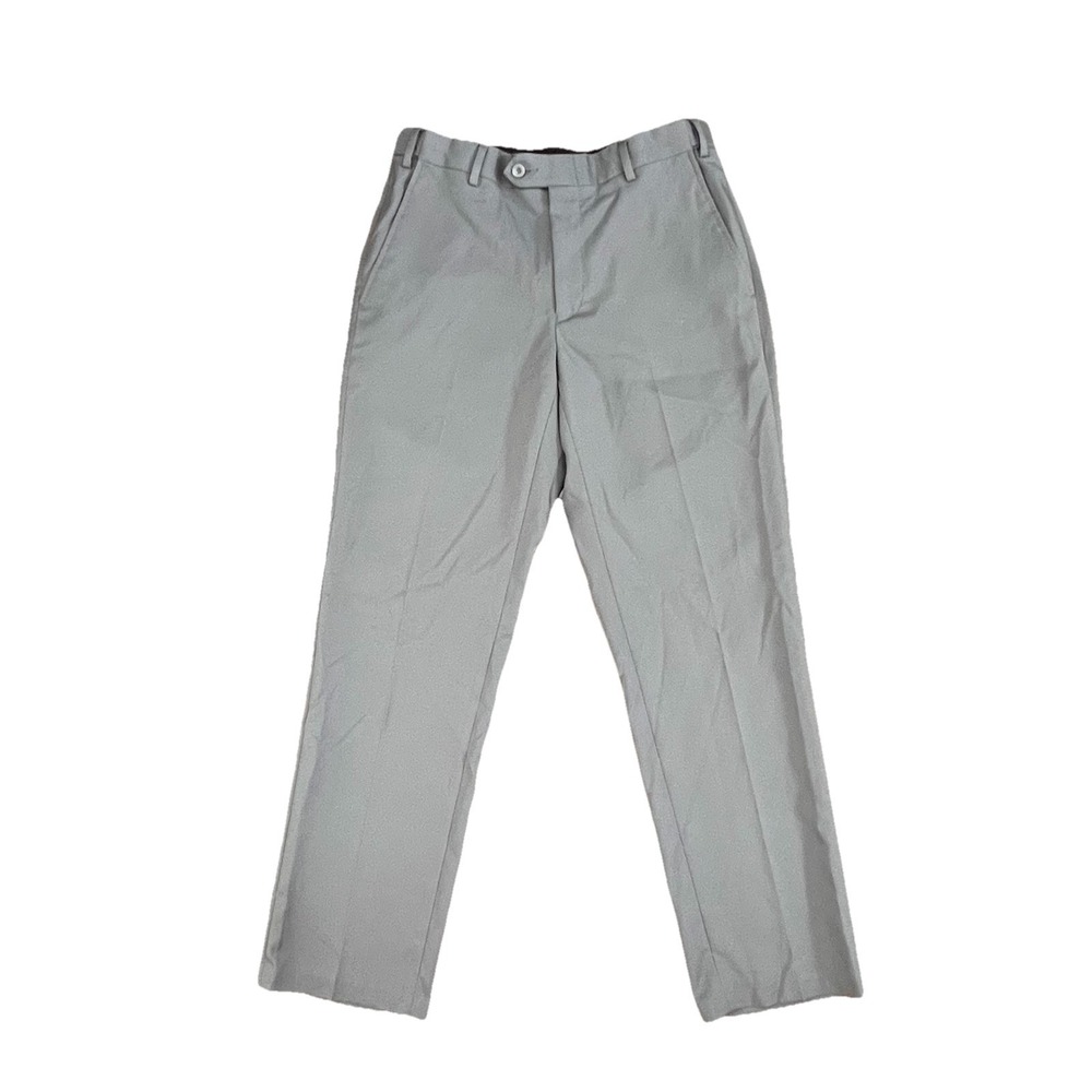 Jos A Bank Traveler‎ Tailored Fit Dress Performance Slacks 30x30 Gray Stretch
